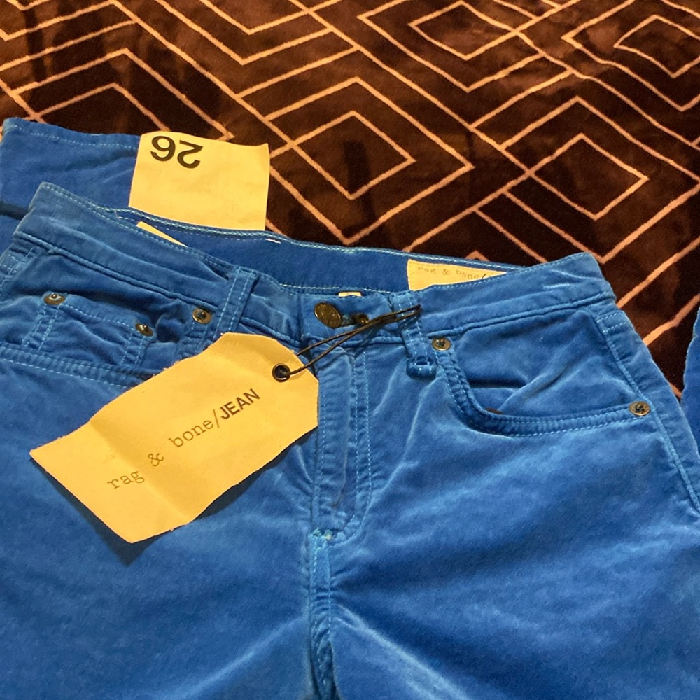 Rag and Bone Blue Velvet
